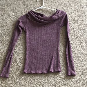 Light purple women’s turtle neck sweater